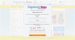Desktop Screenshot of capricciobaby.com